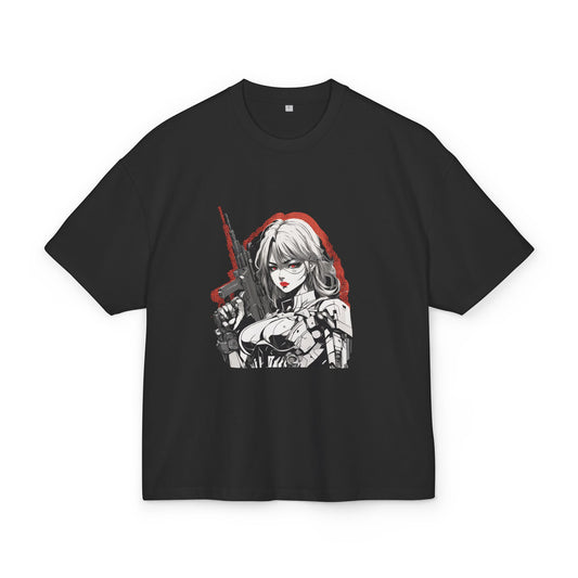 Cyber Ronin: Oversized Anime Tech Tee