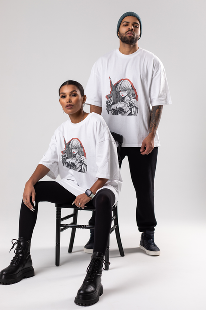 Cyber Ronin: Oversized Anime Tech Tee