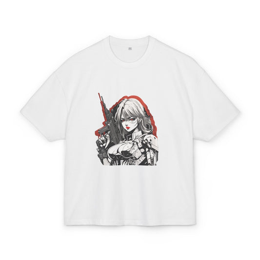 Cyber Ronin: Oversized Anime Tech Tee